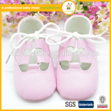PU-lederne Art und Weise rosafarbene reizende Babylederschuhe